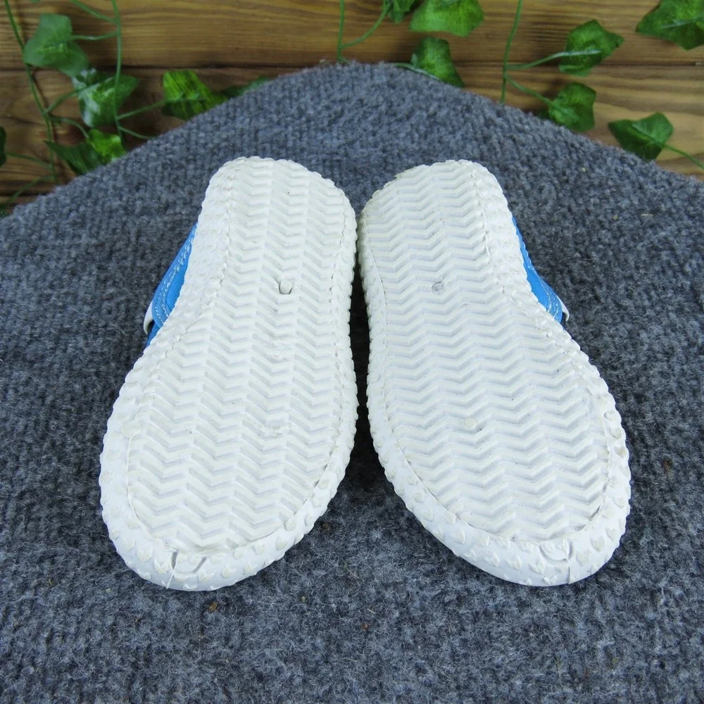 Speedo Unisex Water Flats  Sz‎ T 5-6 Medium Blue Synthetic Hook & Loop